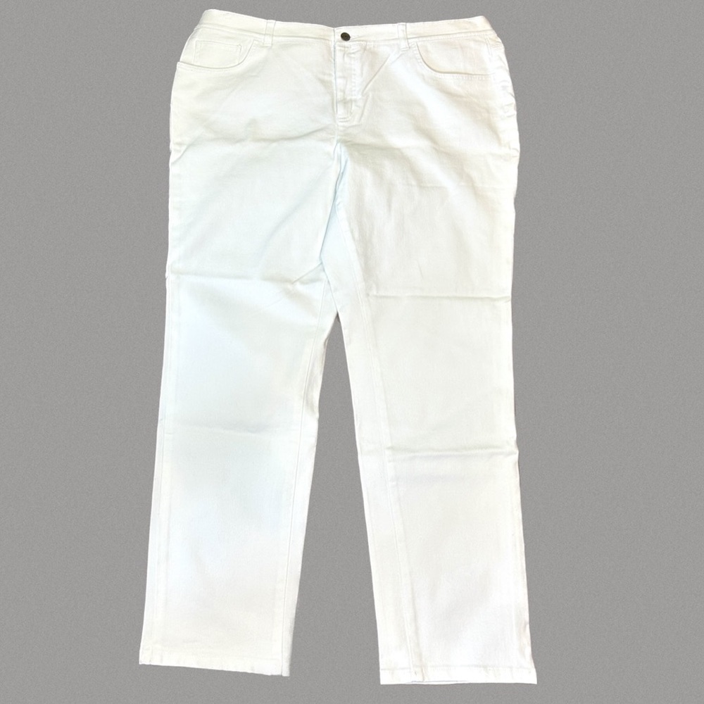 NWT Ralph Lauren White Modern Straight Ankle Jeans - Picture 2 of 4